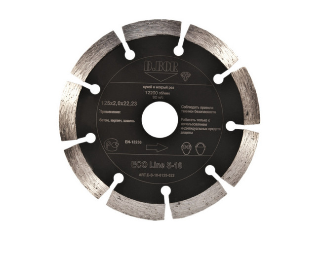 Алмазный диск ECO Line S-10 115x1,8x22,23 D.BOR