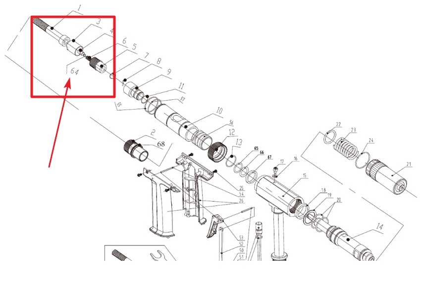 Упорная шайба для стержня M4 для Time-proof M2312