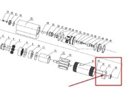 Задняя шайба подшипника для пневмодвигателя к Time-proof TPM12 и TPM12X