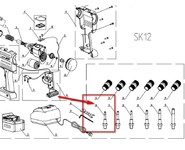 Стержень резьбовой M3 для аккумуляторного заклепочника SKytools SK12