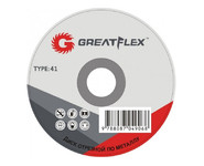 Диск отрезной по металлу GREATFLEX T41 125X1,2X22,2 мм