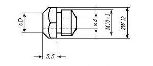 Насадка 17/40 для GESIPA Accubird, Powerbird к заклепкам 6 мм