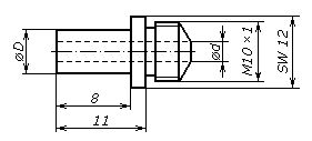 Насадка V-17/24 для Accubird, Powerbird к заклепкам Ø 3 и 3,2 мм